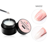 8ml Acrylic Poly Nail Gel Pink White Clear Crystal UV LED Builder Gel Tips Enhancement Slip Solution Quick Extension Gel