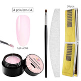 8ml Acrylic Poly Nail Gel Pink White Clear Crystal UV LED Builder Gel Tips Enhancement Slip Solution Quick Extension Gel