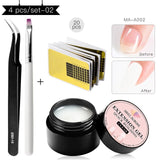 8ml Acrylic Poly Nail Gel Pink White Clear Crystal UV LED Builder Gel Tips Enhancement Slip Solution Quick Extension Gel