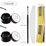 8ml Acrylic Poly Nail Gel Pink White Clear Crystal UV LED Builder Gel Tips Enhancement Slip Solution Quick Extension Gel