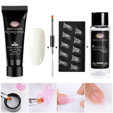 Acrylic Poly Extension Gel 20ml UV Quick Builder Extension Pink White Clear Crystal UV Gel Tips Enhancement Slip Solution