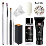 Acrylic Poly Extension Gel 20ml UV Quick Builder Extension Pink White Clear Crystal UV Gel Tips Enhancement Slip Solution