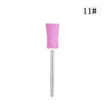 MEET ACROSS Ceramic Nail Drill Bit Diamond Electric Manicure Cutter Machine Rotate Remove Head Accessories Nail Art Tools