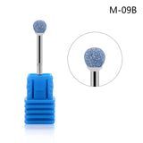 MEET ACROSS Ceramic Nail Drill Bit Diamond Electric Manicure Cutter Machine Rotate Remove Head Accessories Nail Art Tools