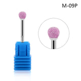 MEET ACROSS Ceramic Nail Drill Bit Diamond Electric Manicure Cutter Machine Rotate Remove Head Accessories Nail Art Tools