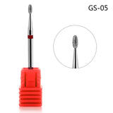 MEET ACROSS Ceramic Nail Drill Bit Diamond Electric Manicure Cutter Machine Rotate Remove Head Accessories Nail Art Tools