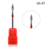 MEET ACROSS Ceramic Nail Drill Bit Diamond Electric Manicure Cutter Machine Rotate Remove Head Accessories Nail Art Tools