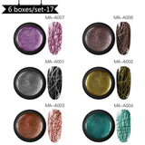 MEET ACROSS 5ml Nail Spider Gel Painting Creative Nail Art UV Gel Wire Drawing Elasticity Point Line Soak Off Gel Spider Varnish