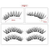 Magnetic eyelashes with 3 magnets handmade 3D/6D magnetic lashes natural false eyelashes magnet lashes with gift box-24P-3