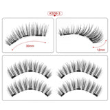 Magnetic eyelashes with 3 magnets handmade 3D/6D magnetic lashes natural false eyelashes magnet lashes with gift box-24P-3