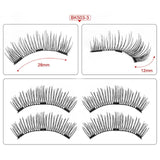 Magnetic eyelashes with 3 magnets handmade 3D/6D magnetic lashes natural false eyelashes magnet lashes with gift box-24P-3