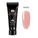 Acrylic Poly Extension Gel 20ml UV Quick Builder Extension Pink White Clear Crystal UV Gel Tips Enhancement Slip Solution