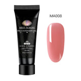 Acrylic Poly Extension Gel 20ml UV Quick Builder Extension Pink White Clear Crystal UV Gel Tips Enhancement Slip Solution