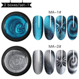 Magnetic 5D Cat Eye UV Gel Nail Polish Magnet Laser Nail Art Varnish Starry Sky Jade Effect Soak Off UV Gel Nail Art Lacquer