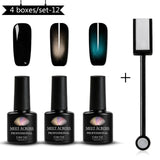 Magnetic 5D Cat Eye UV Gel Nail Polish Magnet Laser Nail Art Varnish Starry Sky Jade Effect Soak Off UV Gel Nail Art Lacquer